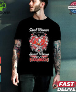 Real Women Love Football Smart Women Love The Tampa Bay Buccaneers X Heart Flower Shirt