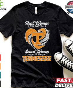 Real Women Love Football Smart Women Love The Tennessee Volunteers Football Diamonds Shirt