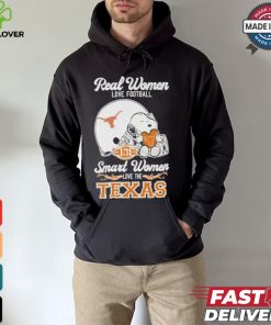Real Women Love Football Smart Women Love The Texas Longhorns X Snoopy Shirt