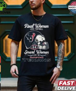 Real Women Love Football Snoopy Smart Women Love The Houston Texans T Shirt