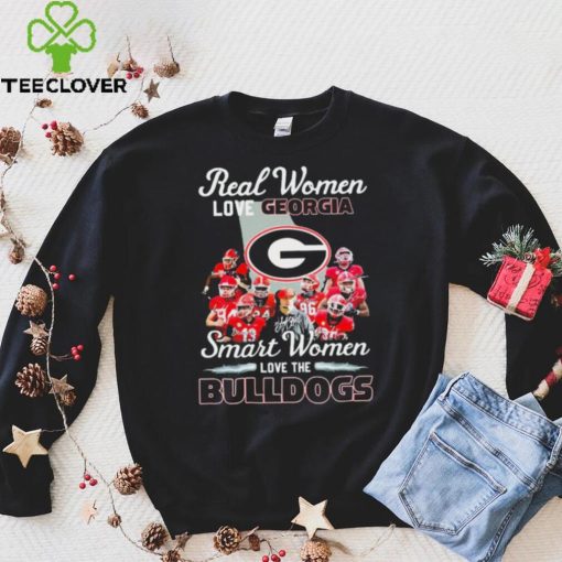 Real Women Love Georgia Bulldogs Smart Women Shirt