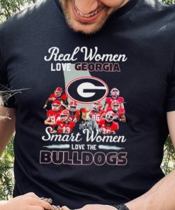 Real Women Love Georgia Bulldogs Smart Women Shirt