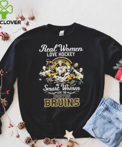 Real Women Love Hockey Smart Women Love The Boston Bruins NHL 2023 Signatures Shirt