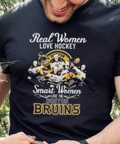 Real Women Love Hockey Smart Women Love The Boston Bruins NHL 2023 Signatures Shirt