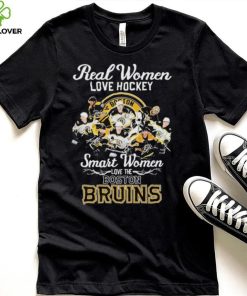 Real Women Love Hockey Smart Women Love The Boston Bruins NHL 2023 Signatures Shirt