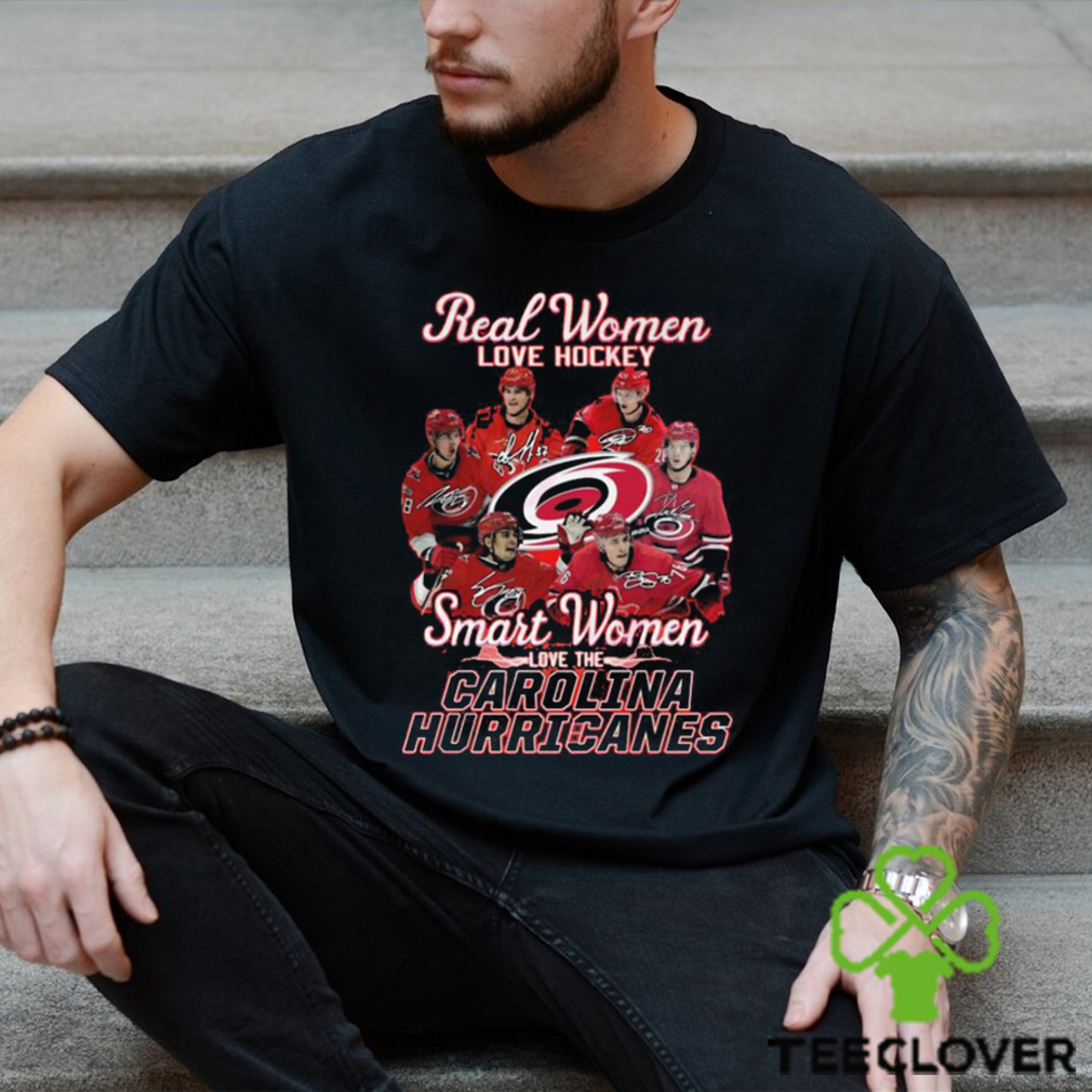 Real Women Love Ice Hockey Smart Women Love The Carolina Hurricanes Shirt,  hoodie, longsleeve, sweatshirt, v-neck tee