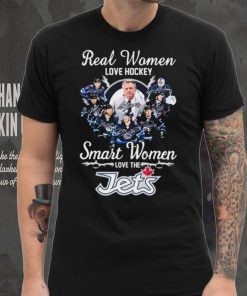 Real Women Love Hockey Smart Women Love The Winnipeg Jets 2024 Signatures Shirt