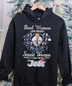 Real Women Love Hockey Smart Women Love The Winnipeg Jets 2024 Signatures Shirt