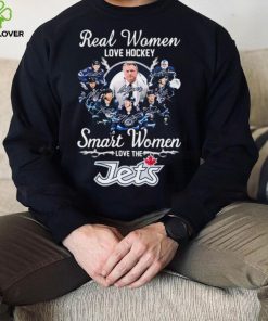 Real Women Love Hockey Smart Women Love The Winnipeg Jets 2024 Signatures Shirt