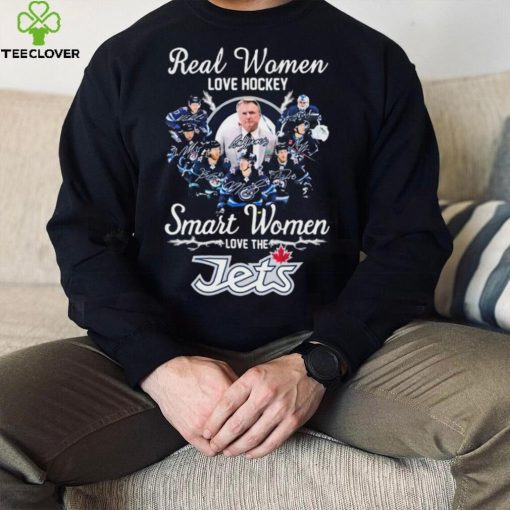 Real Women Love Hockey Smart Women Love The Winnipeg Jets 2024 Signatures Shirt