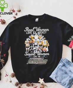 Real Women Love Ice Hockey Smart Women Love The Pittsburgh Penguins Signatures Shirt