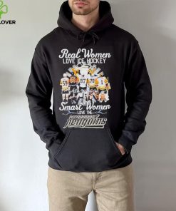 Real Women Love Ice Hockey Smart Women Love The Pittsburgh Penguins Signatures Shirt