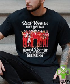 Real Women Love Softball Smart Women Love The Oklahoma Sooners Shirt