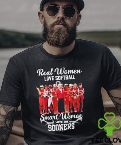 Real Women Love Softball Smart Women Love The Oklahoma Sooners Shirt