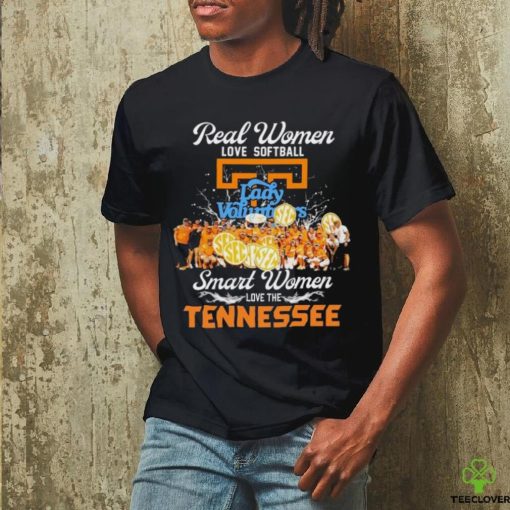 Real Women Love Softball Smart Women Love The Tennessee Lady Vols Shirt