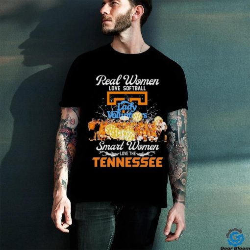 Real Women Love Softball Smart Women Love The Tennessee Lady Vols Shirt