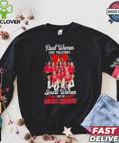 Real Women Love Volleyball Smart Women Love The Nebraska Cornhuskers T Shirt