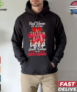 Real Women Love Volleyball Smart Women Love The Nebraska Cornhuskers T Shirt