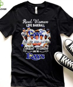 Real Women Love baseball smart woemn love the Tampa Bay Rays signature 2023 shirt