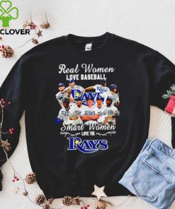 Real Women Love baseball smart woemn love the Tampa Bay Rays signature 2023 shirt