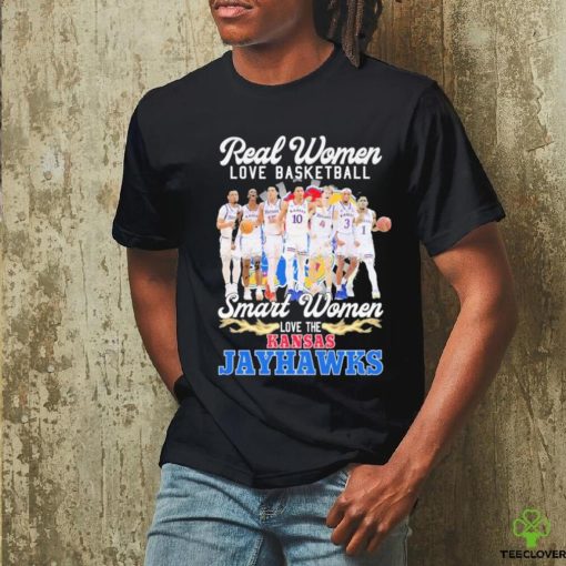 Real Women love Basketball Smart Women love the Kansas Jayhawks signatures hoodie, sweater, longsleeve, shirt v-neck, t-shirt