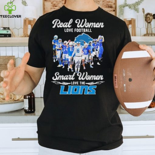 Real Women love Football Smart Women love the Detroit Lions 2023 Signatures Shirt