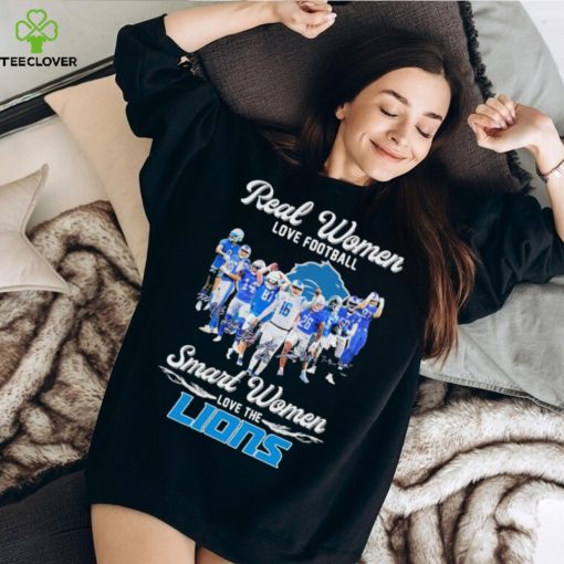 Real Women love Football Smart Women love the Detroit Lions 2023 Signatures Shirt