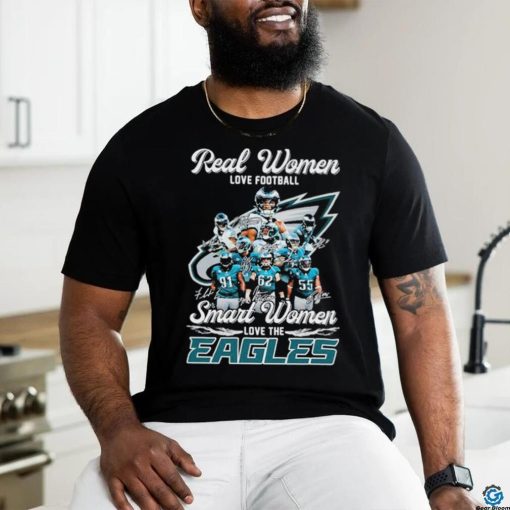 Real Women love Football Smart Women love the Philadelphia Eagles Signatures 2023 Shirt