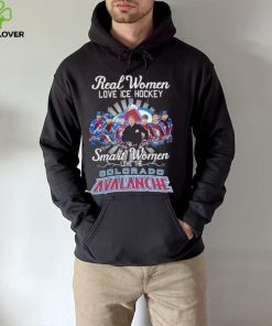 Real Women love ICE Hockey Smart Women love the Colorado Avalanche signatures shirt