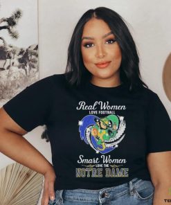 Real Women love football smart Women love the Notre Dame Mascot heart diamond shirt