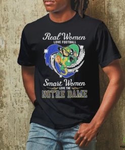 Real Women love football smart Women love the Notre Dame Mascot heart diamond hoodie, sweater, longsleeve, shirt v-neck, t-shirt