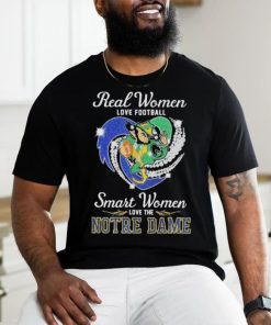 Real Women love football smart Women love the Notre Dame Mascot heart diamond hoodie, sweater, longsleeve, shirt v-neck, t-shirt