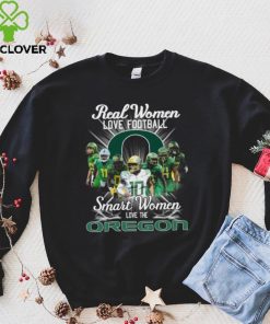 Real Women love football smart Women love the Oregon Ducks football logo shirt