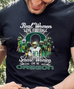 Real Women love football smart Women love the Oregon Ducks football logo shirt