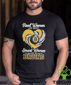 Real Women love hockey smart women love the Bruins Diamond Logo 2024 Shirt