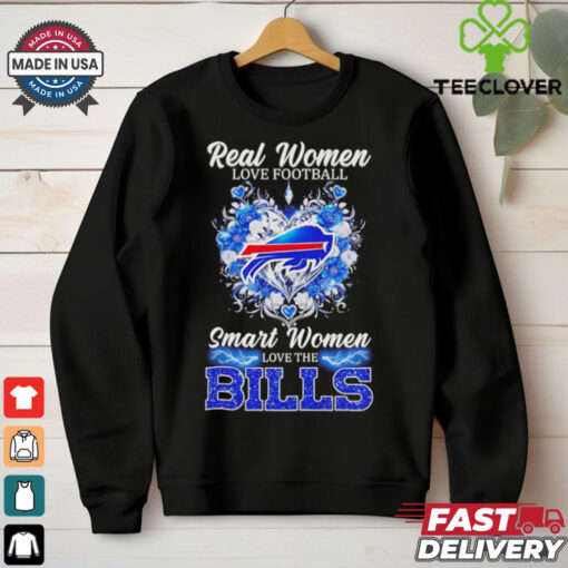 Real women love Football smart women love the Buffalo Bills shirt