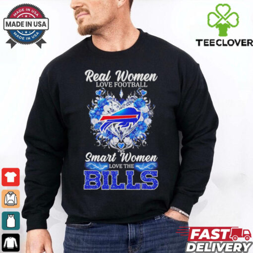 Real women love Football smart women love the Buffalo Bills shirt