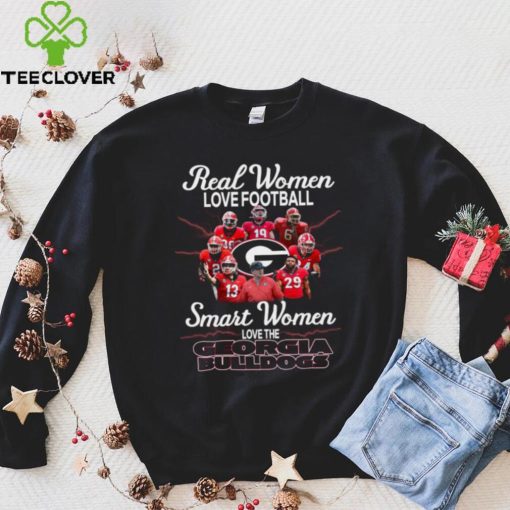 Real women love Football smart women love the Georgia Bulldogs new design logo hoodie, sweater, longsleeve, shirt v-neck, t-shirt