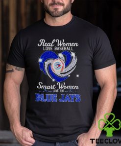 Real women love baseball smart women love the Blue Jays diamond hoodie, sweater, longsleeve, shirt v-neck, t-shirt