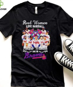 Real women love baseball smart women love the Braves shirt