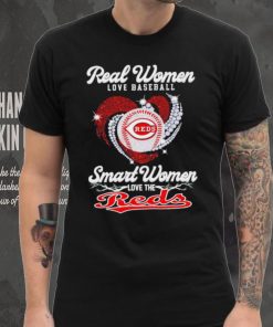 Real women love baseball smart women love the Cincinnati Reds baseball heart logo gift hoodie, sweater, longsleeve, shirt v-neck, t-shirt