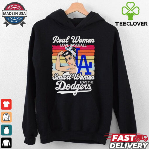 Real women love baseball smart women love the Dodgers shirt