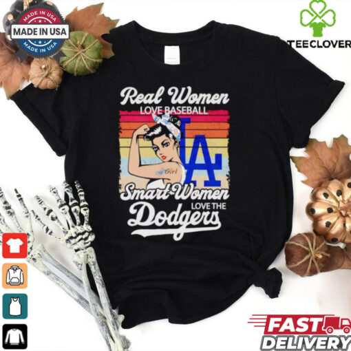 Real women love baseball smart women love the Dodgers shirt