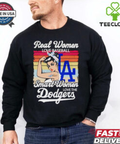 Real women love baseball smart women love the Dodgers shirt