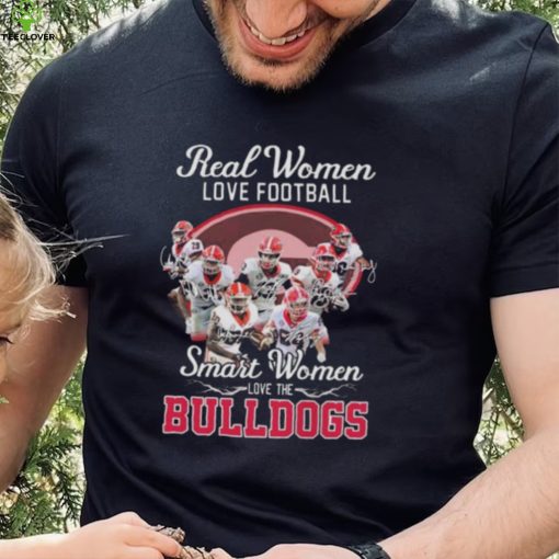 Real women love baseball smart women love the Georgia Bulldogs signatures 2022 shirt