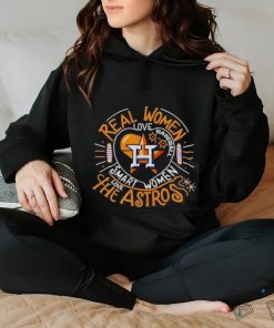 Real women love baseball smart women love the Houston Astros balloon heart logo hoodie, sweater, longsleeve, shirt v-neck, t-shirt