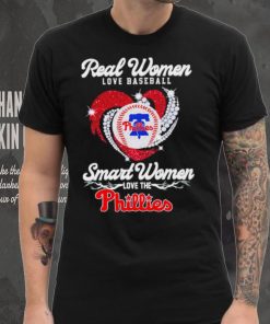 Real women love baseball smart women love the Philadelphia Phillies baseball heart logo gift hoodie, sweater, longsleeve, shirt v-neck, t-shirt