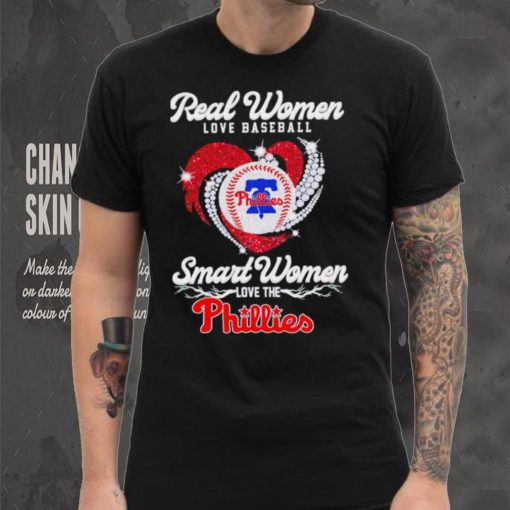 Real women love baseball smart women love the Philadelphia Phillies baseball heart logo gift hoodie, sweater, longsleeve, shirt v-neck, t-shirt