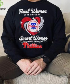 Real women love baseball smart women love the Philadelphia Phillies baseball heart logo gift hoodie, sweater, longsleeve, shirt v-neck, t-shirt