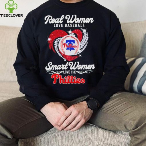 Real women love baseball smart women love the Philadelphia Phillies baseball heart logo gift hoodie, sweater, longsleeve, shirt v-neck, t-shirt